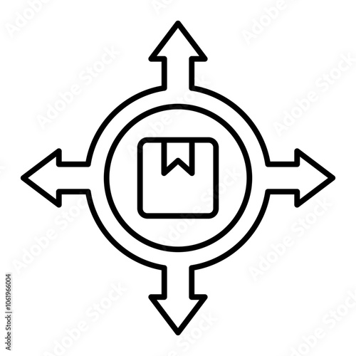 product positioning outline icon