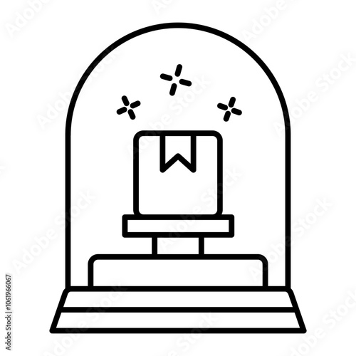 showcase outline icon