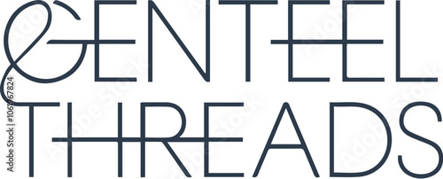  Elegant clothing shop logo named Genteel Threads.