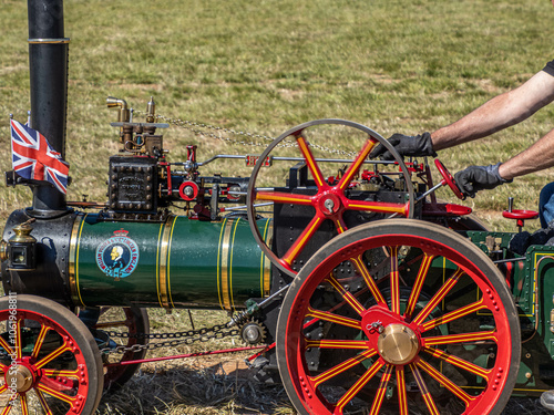 Brixham Steam Fair/Rally, Churston, Brixham, Devon. Classic cars/vintage steam engines. photo