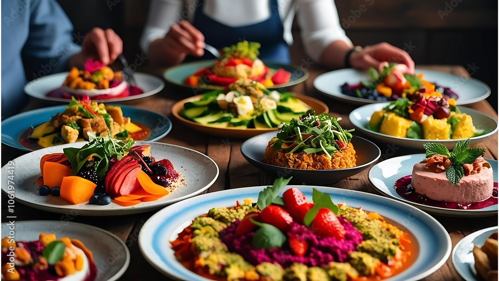Various food dishes on table.diet food selection- health food assortment, tradition, healthy Various food dishes on table.diet food selection- health food assortment, tradition, healthy