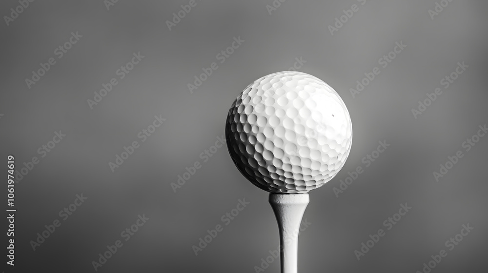 Ready to Play: A Golf Tee and Ball Ready to Play: A Golf Tee and Ball