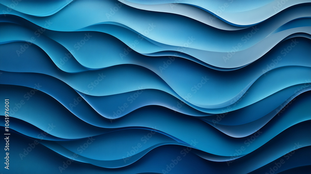 A close-up of a blue, undulating surface with a 3D effect. The pattern resembles waves and creates a sense of movement and depth A close-up of a blue, undulating surface with a 3D effect. The pattern resembles waves and creates a sense of movement and depth