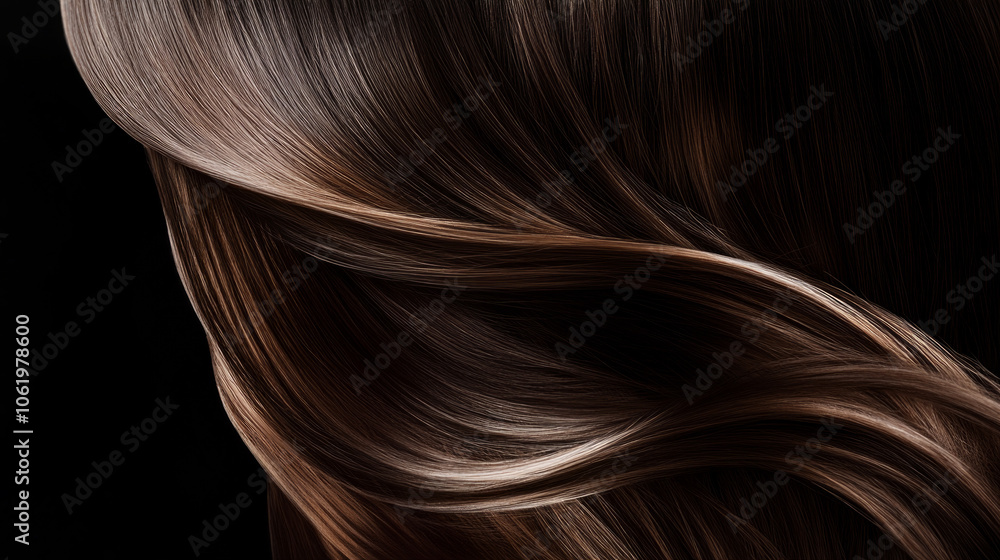 Fototapeta premium Flowing brown hair using for Background