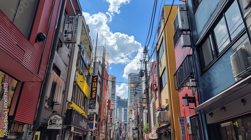 日本の都会の風景