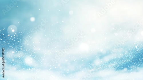 A light blue background with small white dots and blurred white circles throughout