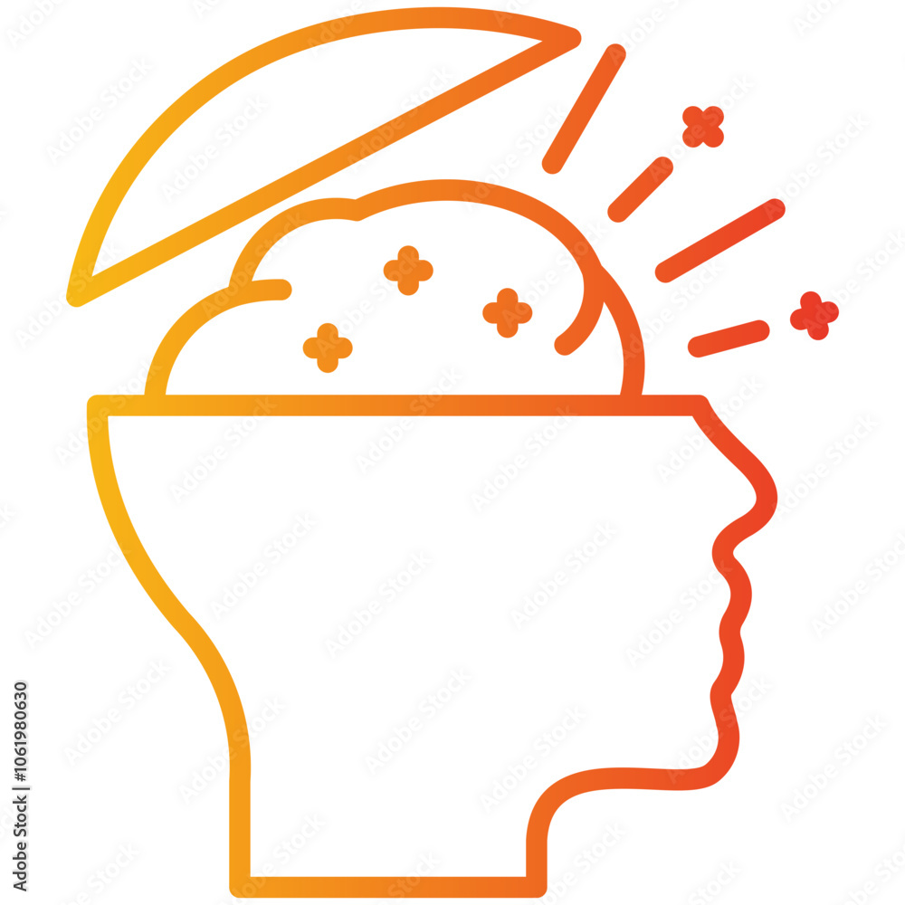 Fototapeta premium Open Mind Icon