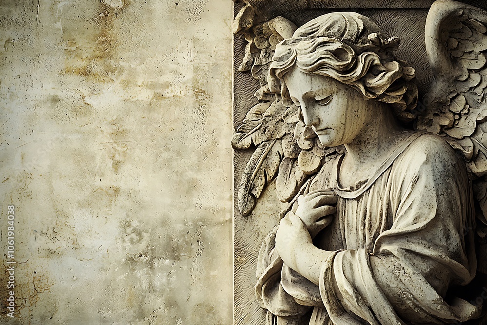 Background featuring a classic stone statue. Background featuring a classic stone statue.