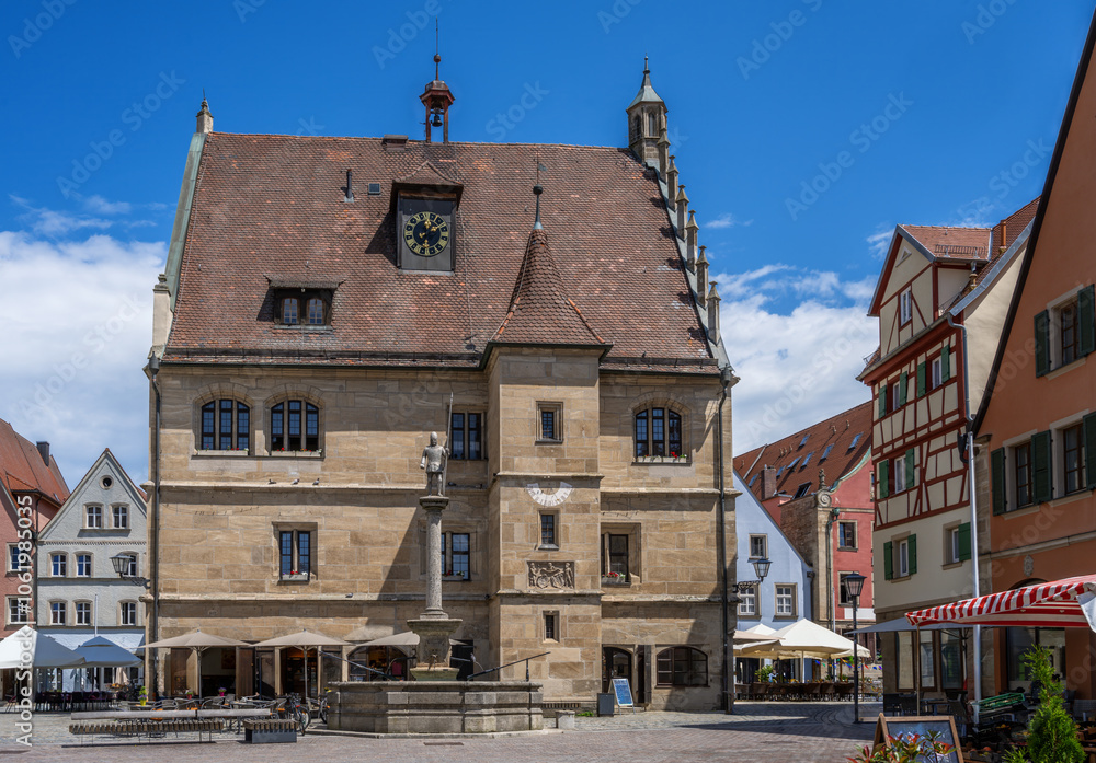 Historic town hall of the city Weissenburg