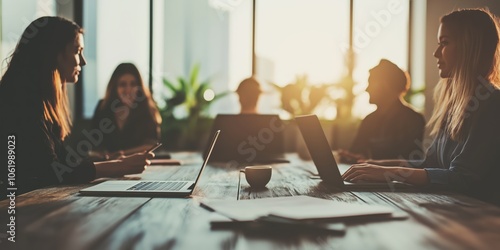 business formal meeting conference discussion with coworker shareholder or client concentrate private ideas created by ai