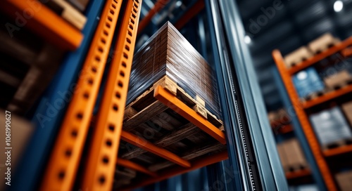 Efficient warehouse storage solutions maximizing space with pallets and racks