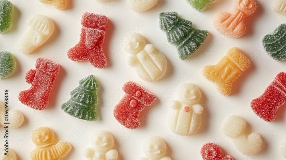 Festive 3D Gummy Shapes for Christmas Celebrations Festive 3D Gummy Shapes for Christmas Celebrations