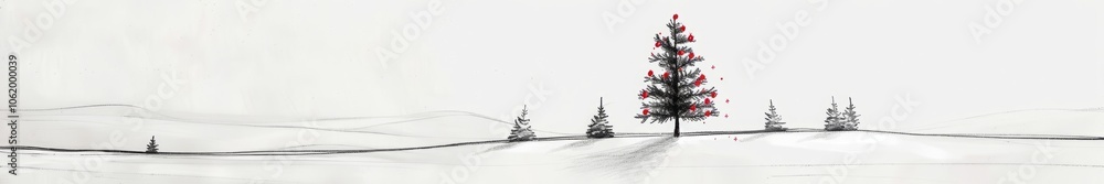 Christmas tree illustration. Christmas tree illustration.