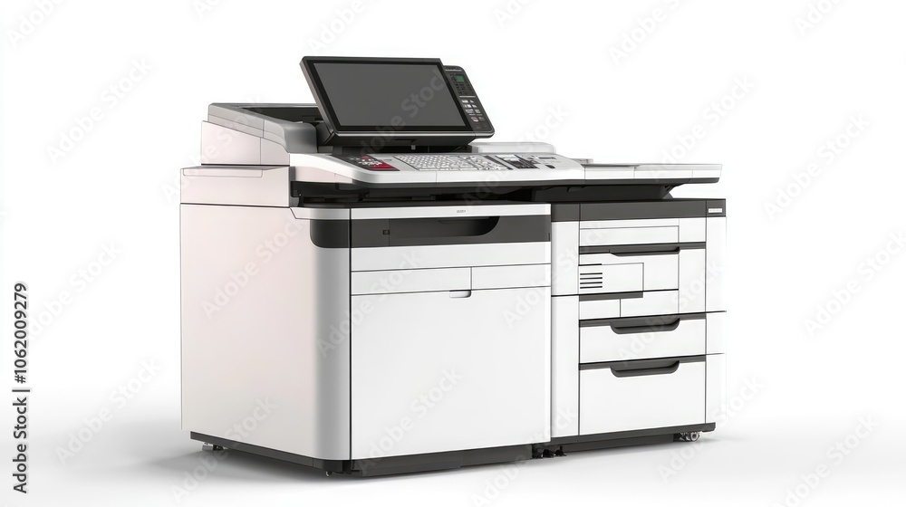 Modern Photocopier Machine in Office Environment Modern Photocopier Machine in Office Environment