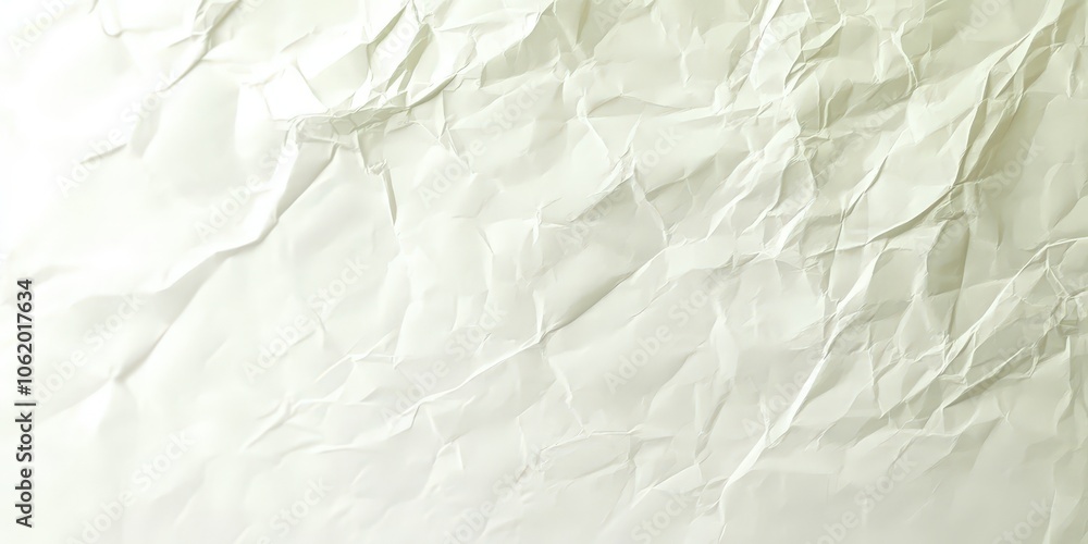 Textured White Crumpled Paper Background Textured White Crumpled Paper Background