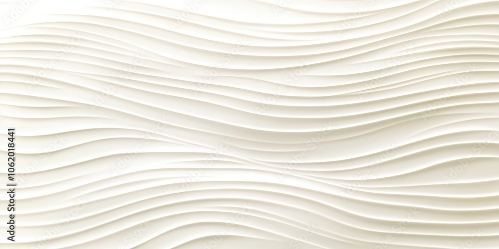 Obraz premium Textured White Waves on Elegant Background