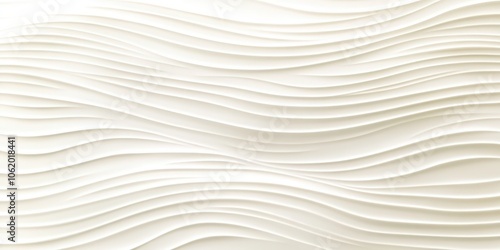 Wallpaper Mural Textured White Waves on Elegant Background Torontodigital.ca