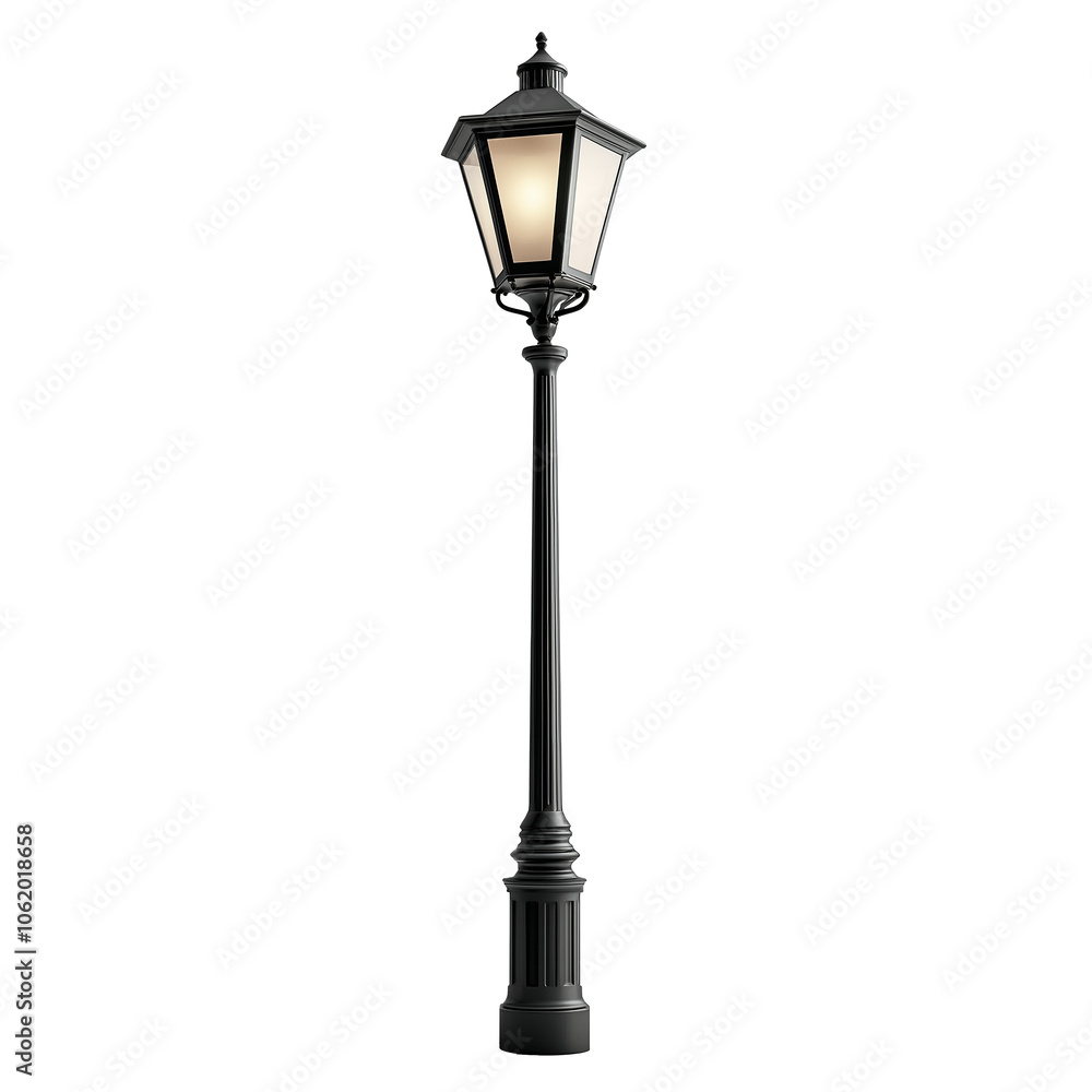Street lamp isolated on transparent or white background Street lamp isolated on transparent or white background