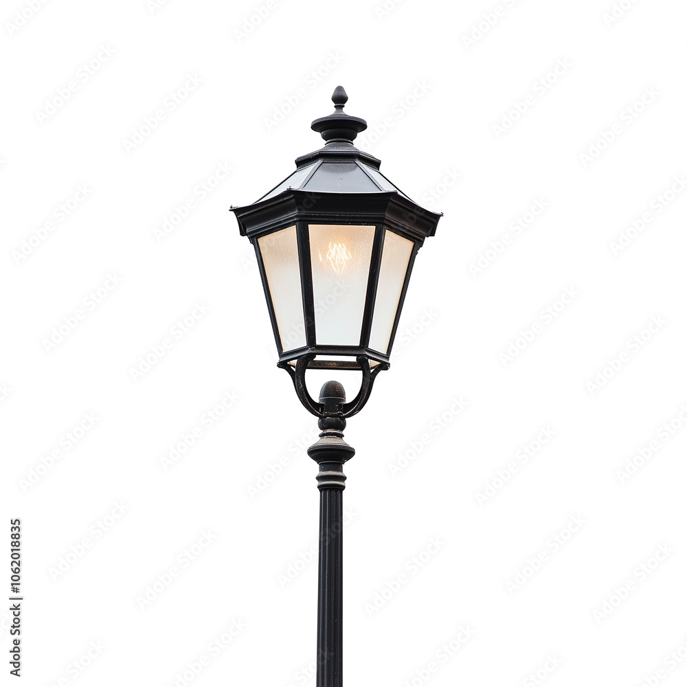 Street lamp isolated on transparent or white background Street lamp isolated on transparent or white background