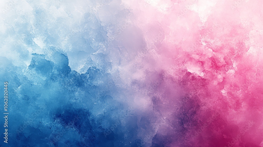 Obraz premium Soft pastel gradient background in blue and pink,