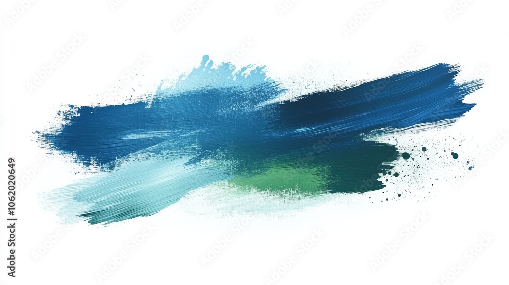 Acrylic brush strokes in blue and green tones, Abstract Blue and Green Brush Strokes Design Acrylic brush strokes in blue and green tones, Abstract Blue and Green Brush Strokes Design