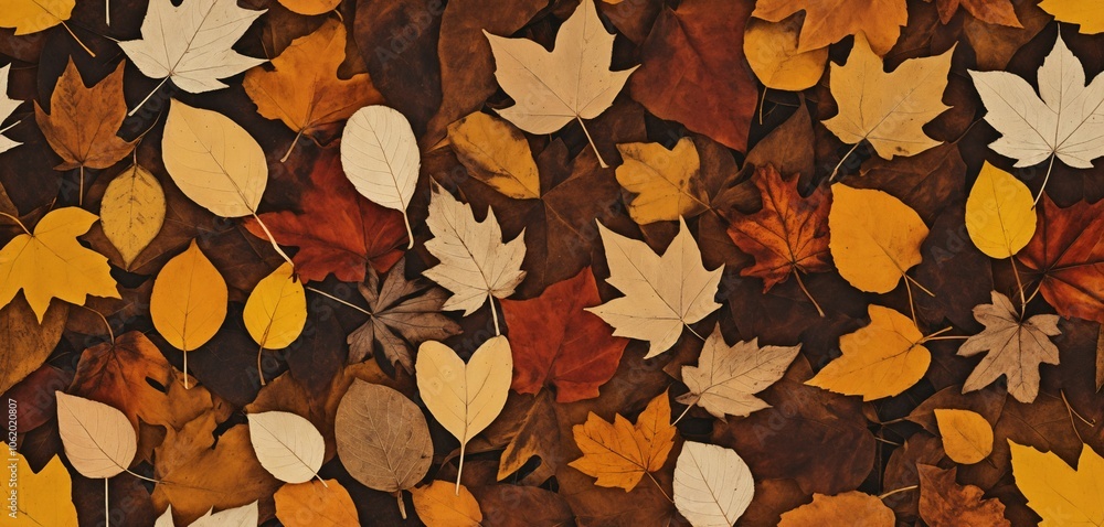 Artistic Layered Fallen Leaves Artistic Layered Fallen Leaves