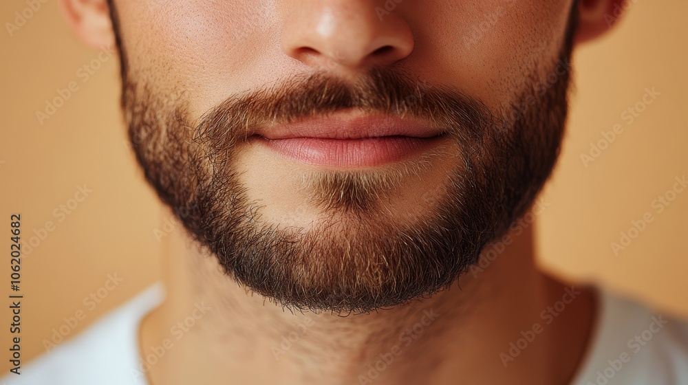 Obraz premium closeup of man face with beard