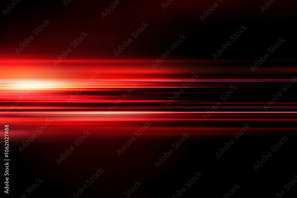 The effect of red light in fast motion on a black background. blurred abstract background with long exposure. neon light The effect of red light in fast motion on a black background. blurred abstract background with long exposure. neon light