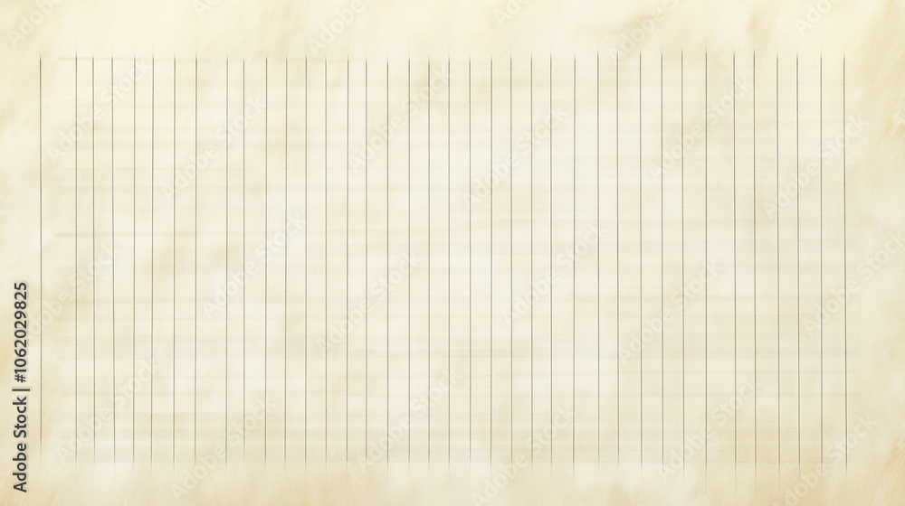 Fototapeta premium Vintage Lined Paper Texture Background Rustic Beige Notebook Paper