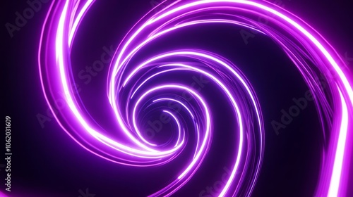 Neon light circle abstract background wallpaper