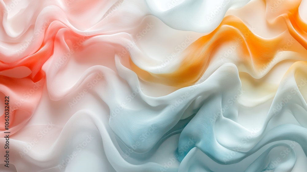 Obraz premium Soft Organic Textures on Translucent Background