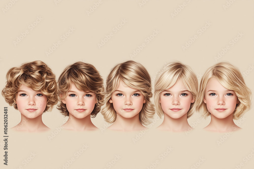 Schöne Porträts von Frauen und Mädchen mit unterschiedlichen Haarstylings
Schöne Porträts von Frauen und Mädchen mit unterschiedlichen Haarstylings