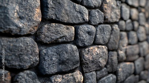 Close Up of Stone Wall Texture - Illustration