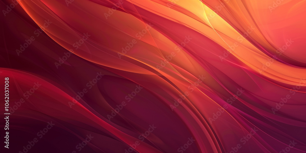 Fluid curves in vibrant orange and purple hues Fluid curves in vibrant orange and purple hues