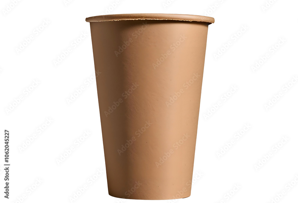 Blank brown paper cup isolated on white background. Blank brown paper cup isolated on white background.