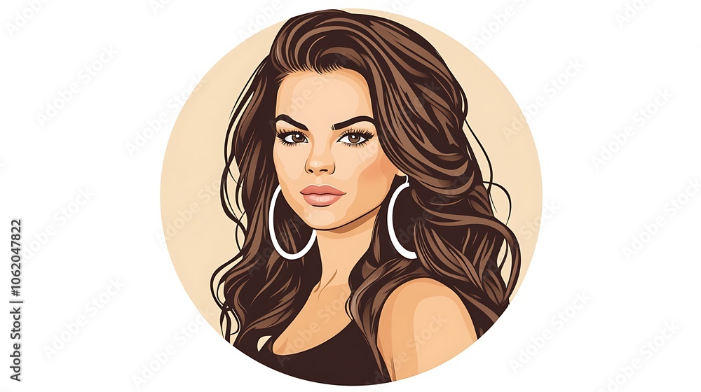 Stylish Influencer Profile in Round Design Stylish Influencer Profile in Round Design