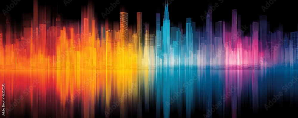 A vibrant soundwave visualization with colorful peaks against a black background, reflecting rhythm and music in a dynamic way. A vibrant soundwave visualization with colorful peaks against a black background, reflecting rhythm and music in a dynamic way.