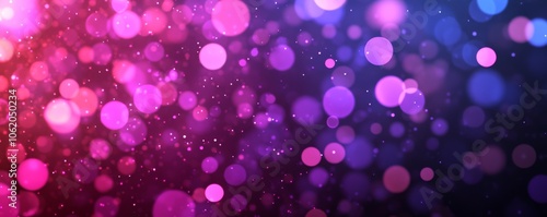 A vibrant backdrop of colorful bokeh lights blending shades of pink and blue, creating a mesmerizing and dreamy visual effect.