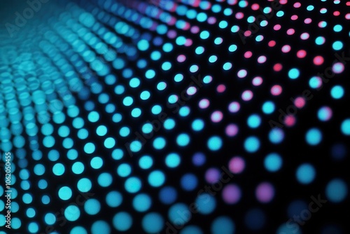 Visual depiction of azure points on a dark background for data insights