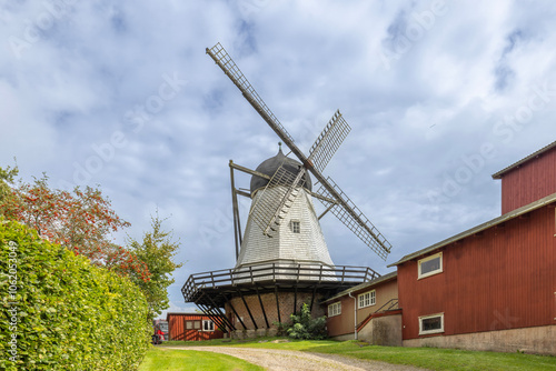 Old Rye Mill is a Dutch gallery mill, also called a hat mill. The mill was built in 1872 as a grain mill