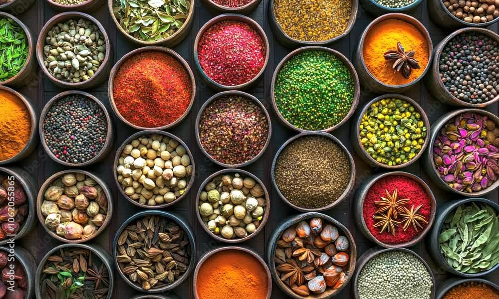 A Collection of Aromatic Spices A Collection of Aromatic Spices
