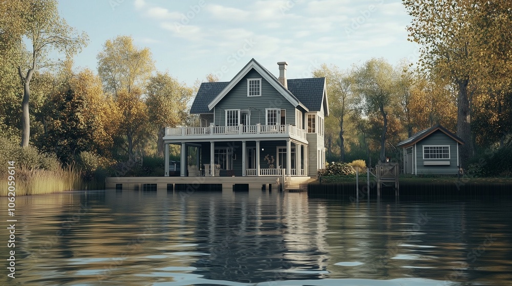 Obraz premium House on the water