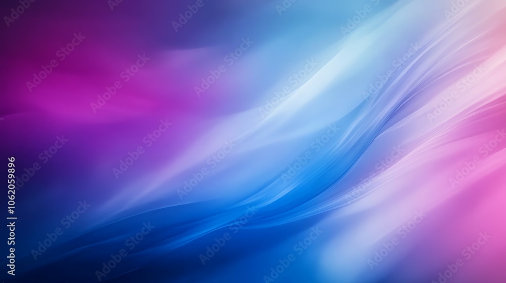 Obraz premium Abstract blue, pink, purple vape smoke on black isolated background