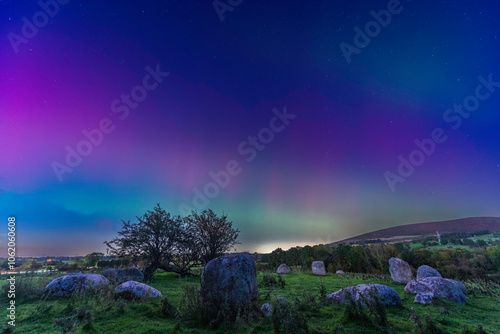 Northern lights of the 10/10/2024 at Athgreany Stone Circle 