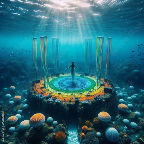 Underwater Music Festival USA with a sense of peace and tranquil photo