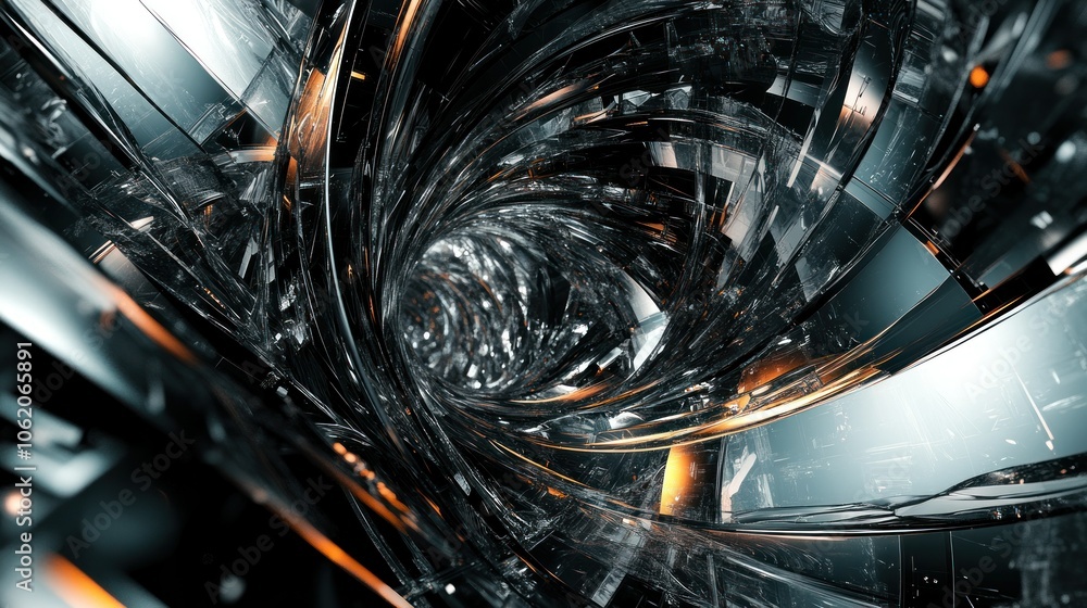 Abstract 3D background with shiny futuristic metal holes wallpaper AI generated image Abstract 3D background with shiny futuristic metal holes wallpaper AI generated image