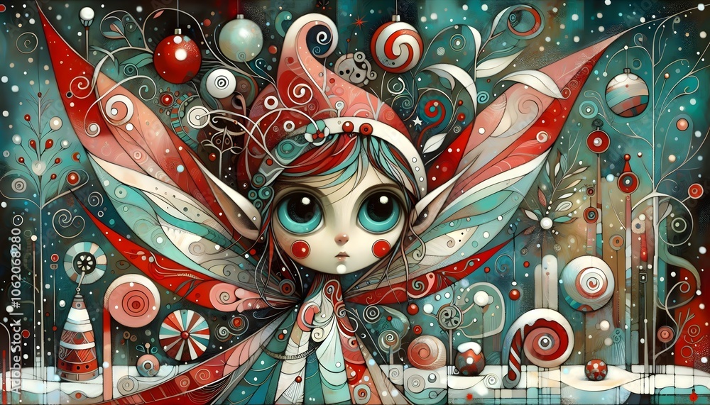 Fototapeta premium Duendecillos Navideños Mágicos