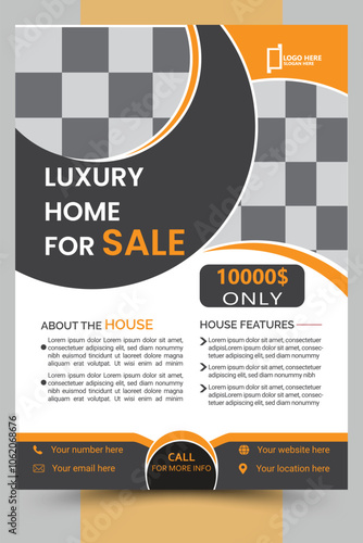 Modern Real state flyer, Real state flyer design, creative flyer design.