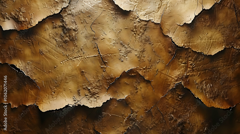 Abstract Brown Background with Cracks and Texture Abstract Brown Background with Cracks and Texture
