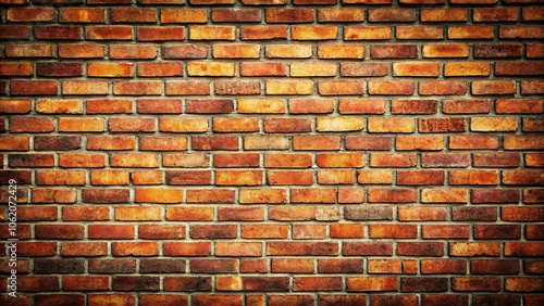 Background texture of brick wall vignette photo